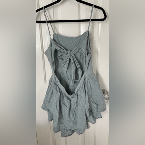 Sage Green Open Back Romper - Picture 3 of 3